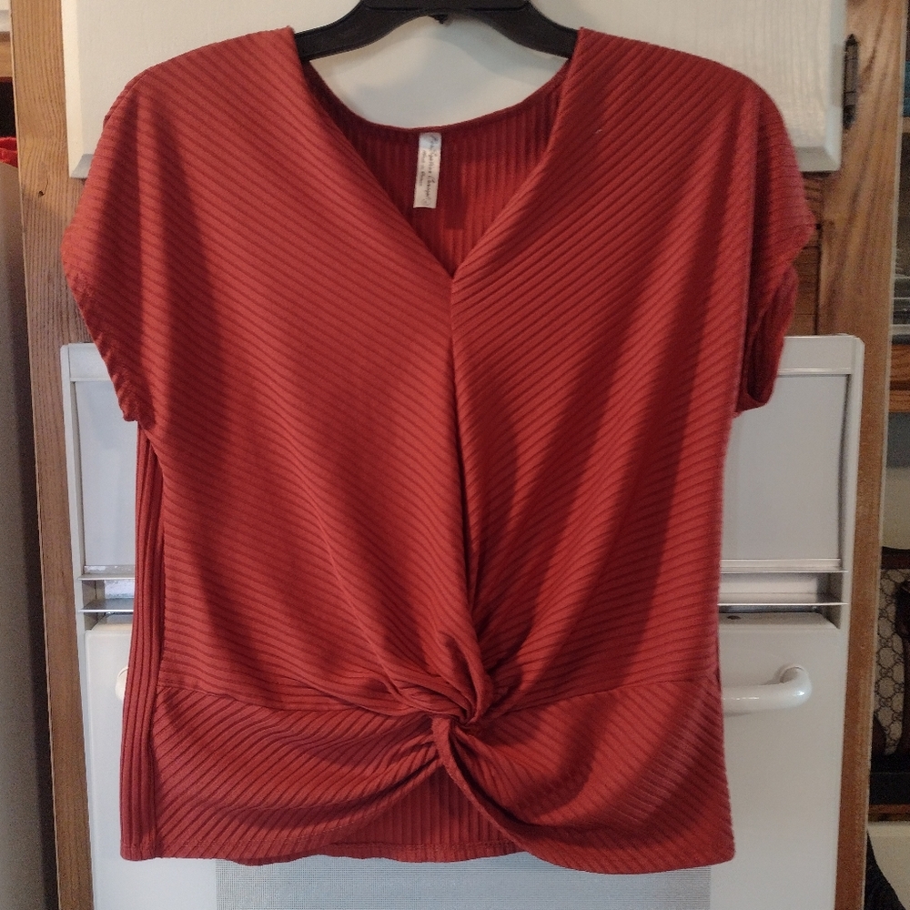 Per Seption Concept Red Knot Tie TOP